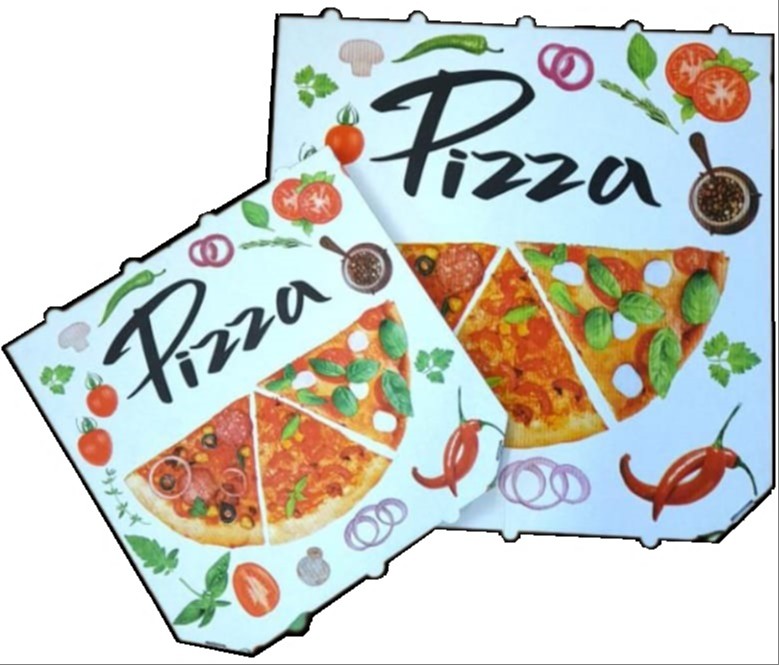 Krabice na pizzu 45x45x4 cm - POTISK