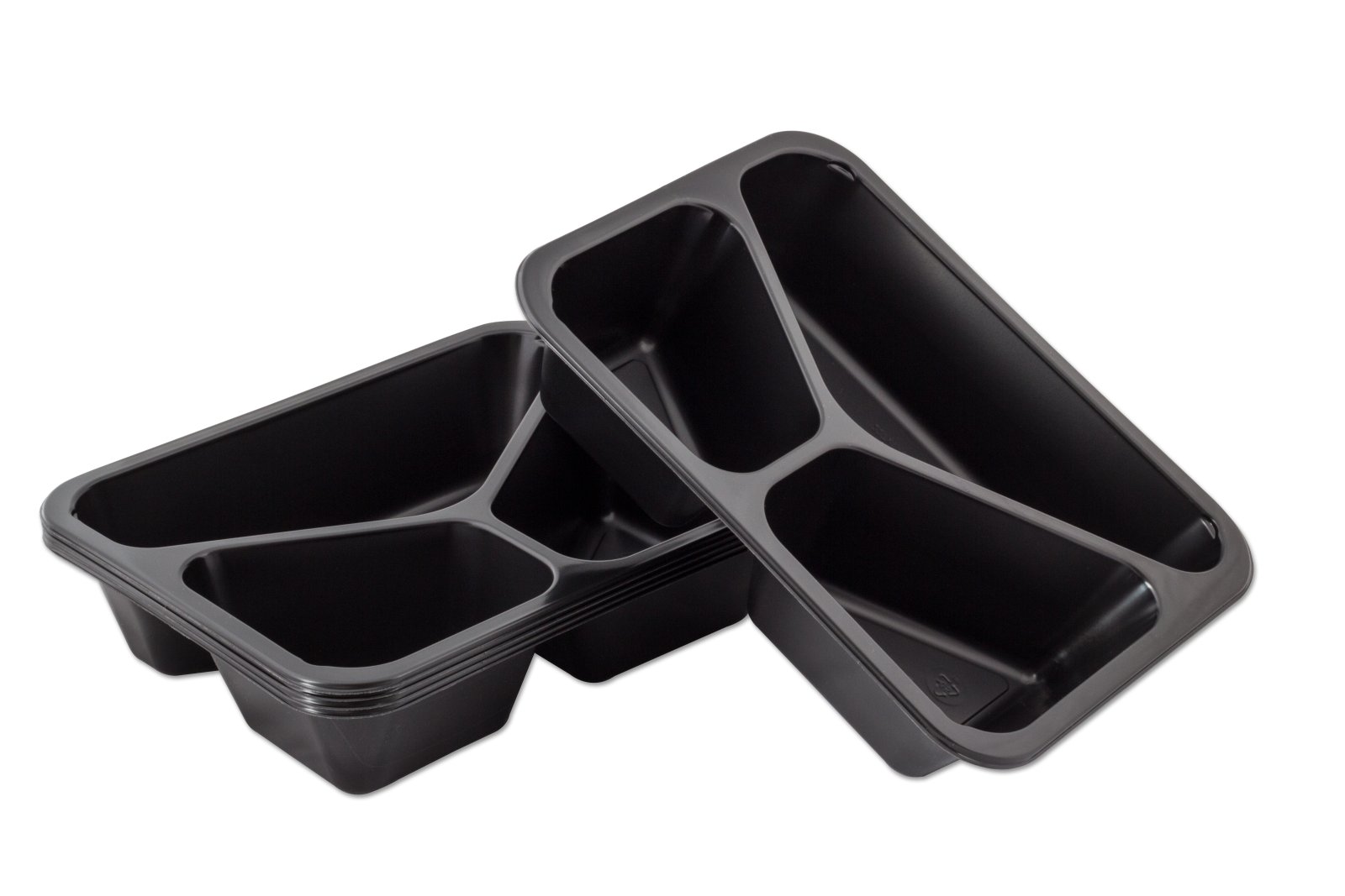 Miska trojdílná 50 - černá